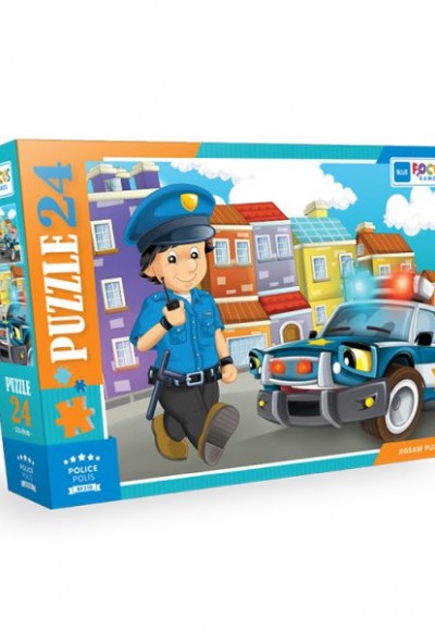 Blue Focus Police (Polis) - Puzzle 24 Parça