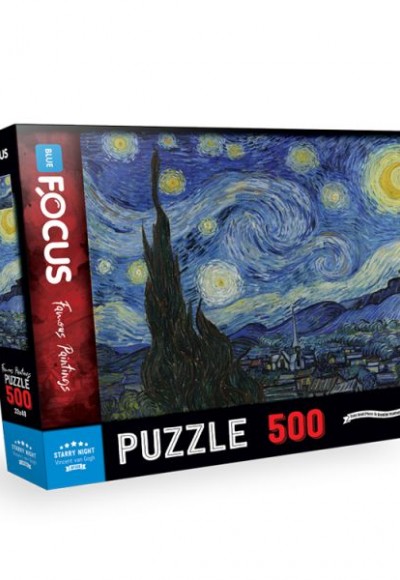 Blue Focus Starry Night (Yıldızlı Gece) - Puzzle 500 Parça