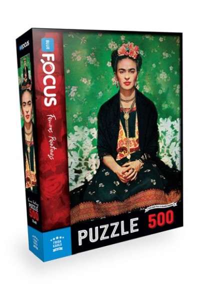 Blue Focus Frida Kahlo -Puzzle 500 Parça