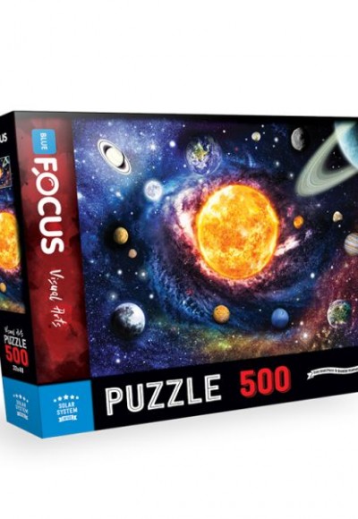 Blue Focus Solar System (Güneş Sistemi) - Puzzle 500 Parça