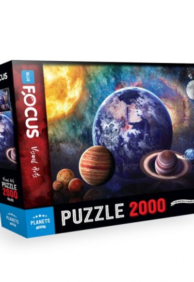 Blue Focus Planets (Gezegenler) - Puzzle 2000 Parça