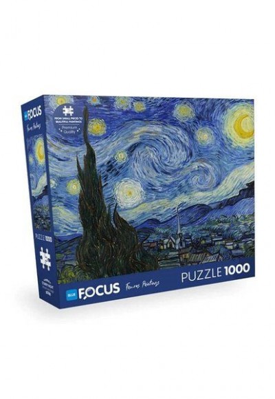 Blue Focus Starry Nıght (Yıldızlı Gece) - 1000 Parça