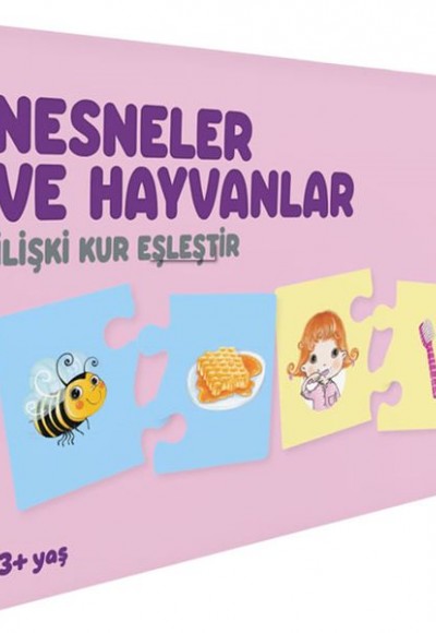 Nesneler ve Hayvanlar - İlişki Kur Eşleştir (3+ Yaş)