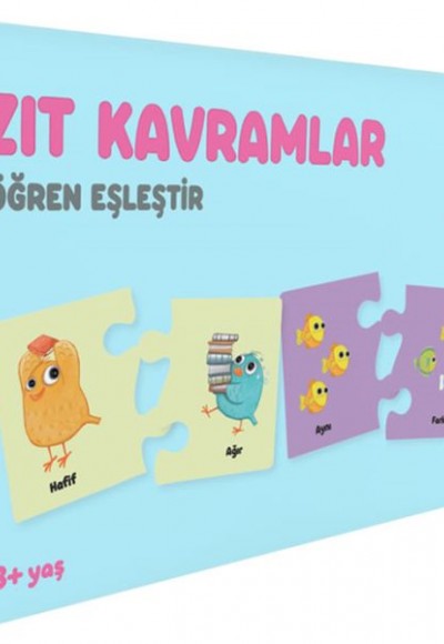 Zıt Kavramlar - Öğren Eşleştir (3+ Yaş)
