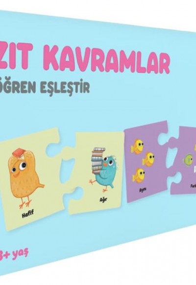 Zıt Kavramlar - Öğren Eşleştir (3+ Yaş)