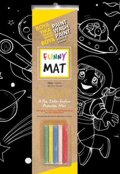 Funny Mat Black Uzay (Tebeşirli)