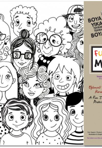 Funny Mat İnsanlar / People 25 x 35 cm