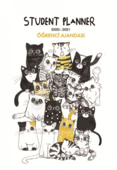 Akademi Çocuk Öğrenci Ajandası 2020-2021 Street Cats 3072 - 16x21 cm