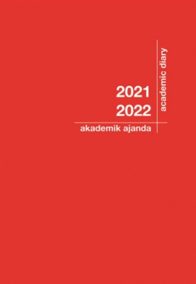 Akademi Çocuk 2021-2022 Akademik Ajanda  3078 Kırmızı - 21x29 cm