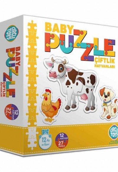 Circle Toys Baby Puzzle Çiftlik Hayvanları