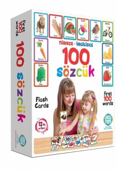 Circle Toys İlk 100 Sözcük İngilizce Türkçe Kartlar