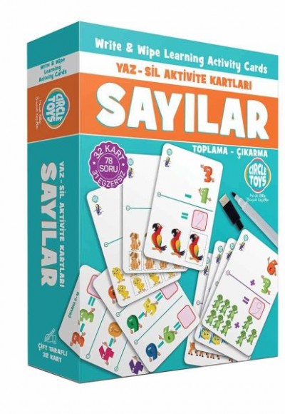 Circle Toys Sayılar Yaz Sil Aktivite Kartları