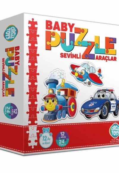 Circle Toys Baby Puzzle Sevimli Araçlar