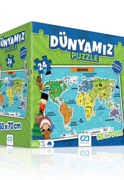 Dünyamız Eğitici Puzzle