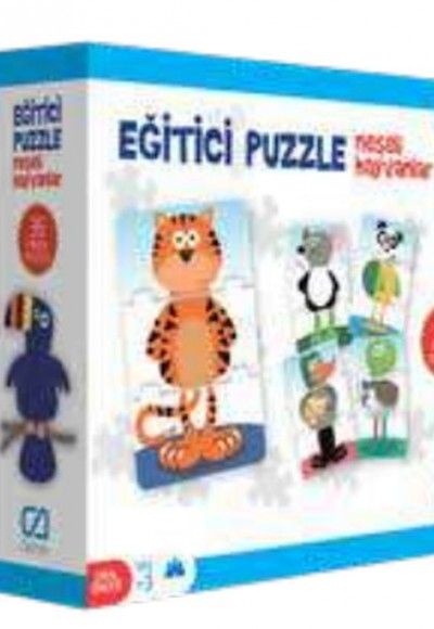 Eğitici Puzzle - Neşeli Hayvanlar (CA.5028)