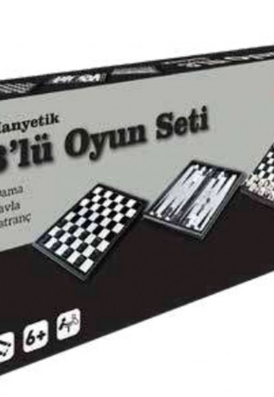 Manyetik 3'Lü Oyun Seti