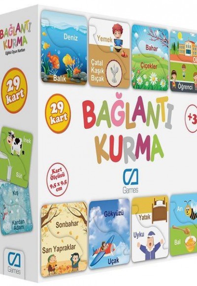 Eğitici Oyun Kartları Bağlantı Kurma 5043