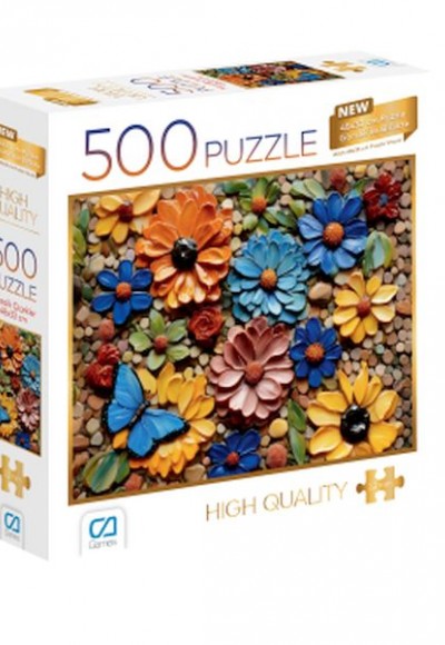 Mozaik Çiçekler Puzzle 500