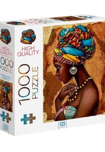 Afrikalı Kadın Puzzle 1000