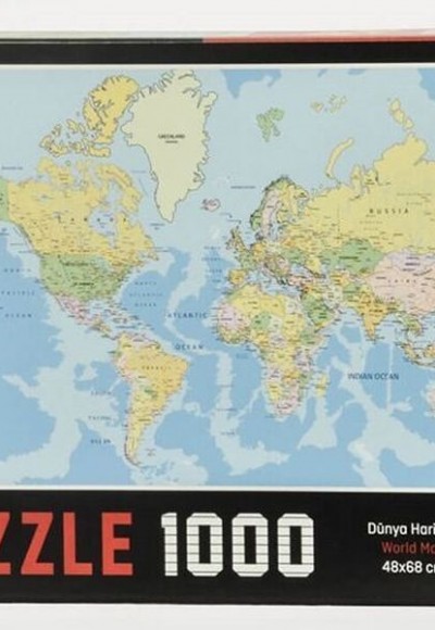 Dünya Haritası 1000 Parça Puzzle