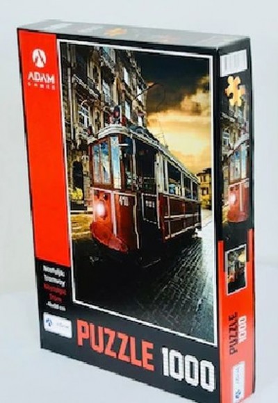 Nostaljik Tramvay 1000 Parça Puzzle