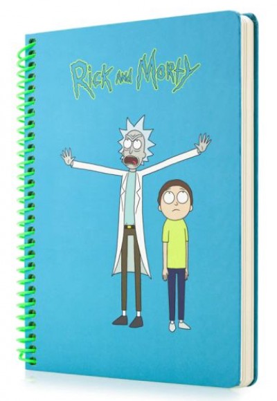 Rick and Morty Mavi Butik Defter