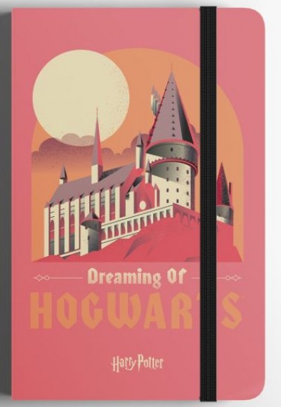 Harry Potter Sert Kapak Mini Defter Hogwarts Pembe