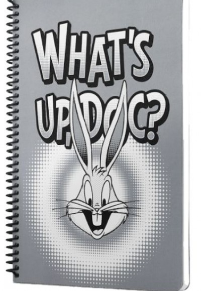 Looney Tunes Whats up Doc Spiralli Defter Gri