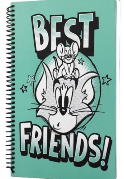 Tom And Jerry Best Friends Spiralli Defter Yeşil