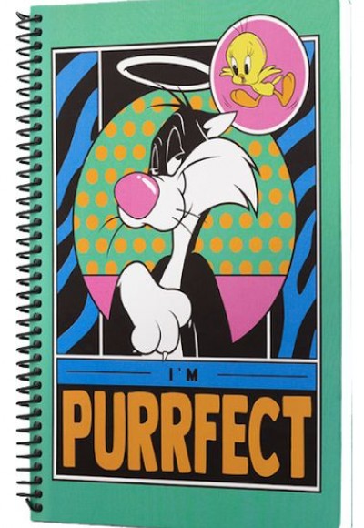 Looney Tunes I'm Perrfect Spiralli Defter Yeşil