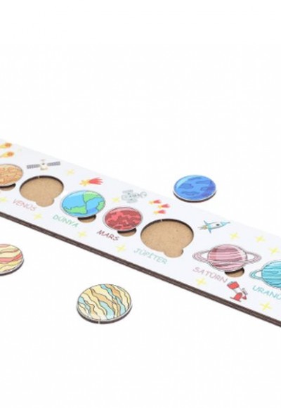 Montessori Gezegenler Puzzle
