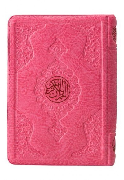 Çanta Boy Kur'an-ı Kerim (Pembe Renk, Kılıflı, Mühürlü)