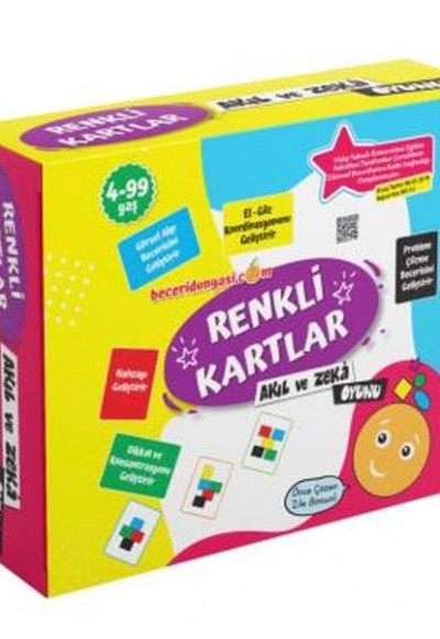 Renkli Kartlar Akıl ve Zeka Oyunu (4-99 Yaş)