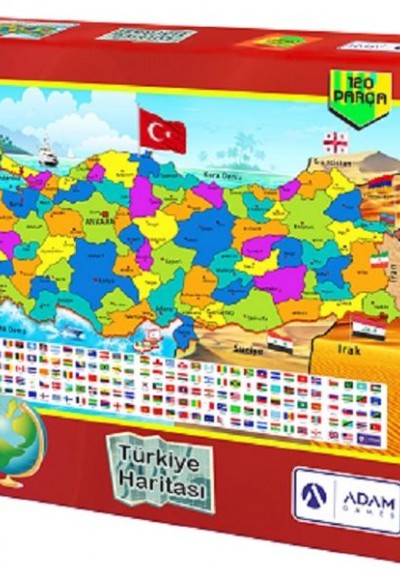 Türkiye Haritası 120 Parça Puzzle (28x40)