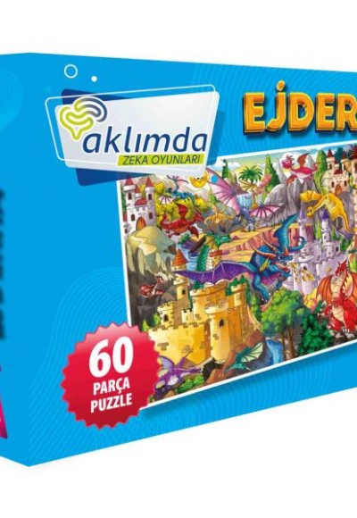 60 Parça Puzzle Ejderha