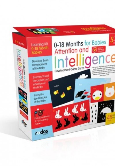 0-18 Month for Babies Attention and Intelligence Development Game Cards