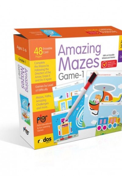Amazing Mazes Game-1 - Grade-Level 1 - Ages 3-6
