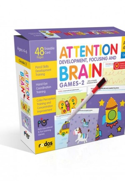 Attention Development, Focusing and Brain Games-2 - Grade-Level 2 - Ages 4-6