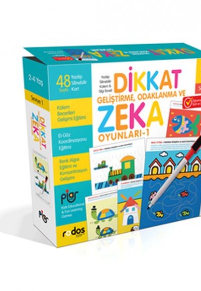 Dikkat Geliştirme, Odaklanma ve Zeka Oyunları -Seviye 1