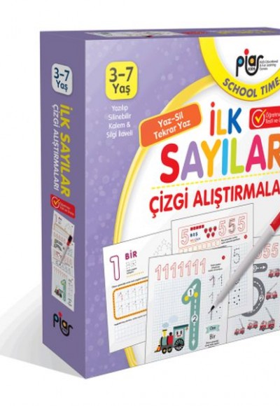 İlk Sayılar - Çizgi Alıştırmaları