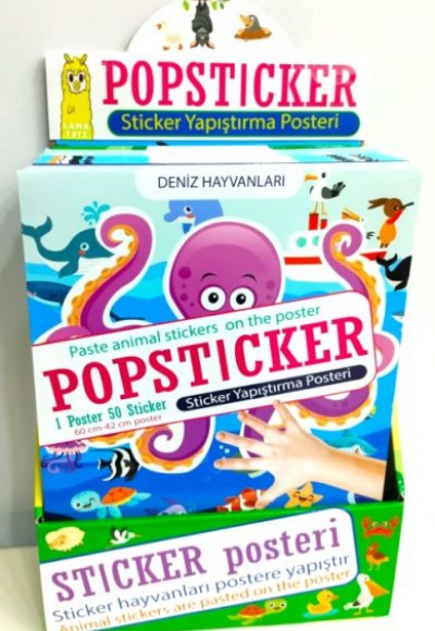 Popsticker-Sticker Yapıştırma Posteri-Stand