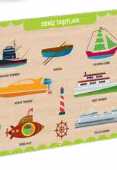 Ahşap Deniz Taşıtları Eğitici Set