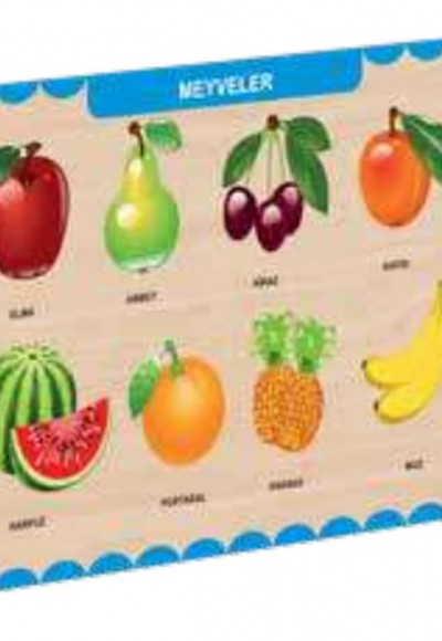 Ahşap Meyveler Eğitici Set