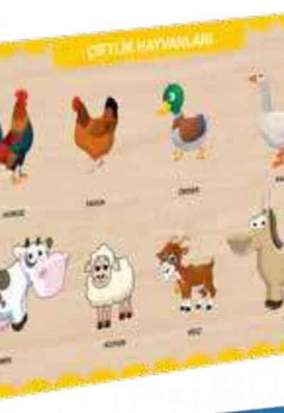 Ahşap Çiftlik Hayvanları Eğitici Set