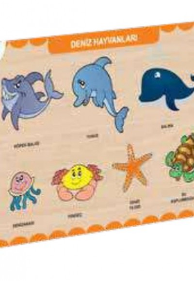 Ahşap Deniz Hayvanları Eğitici Set
