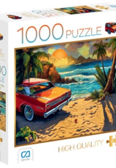 Sahildeki Araba Puzzle 1000