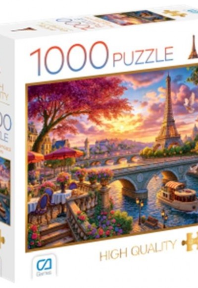 Paris'Te Akşamüstü Puzzle 1000