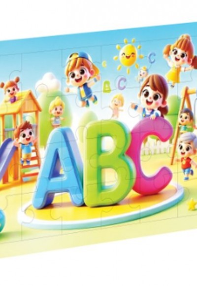 Eğlenceli Harfler Ahşap Puzzle