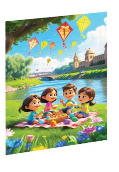 Piknik Günü Ahşap Puzzle