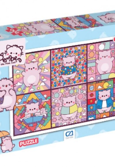 Pembe Kedi Puzzle 200
